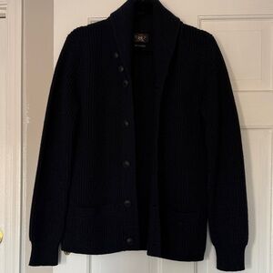 Ralph Lauren Cashmere Navy Cardigan Sweater